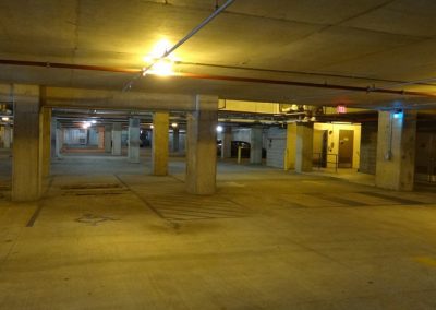 Summit underground parking lot