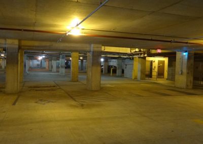Summit underground parking lot