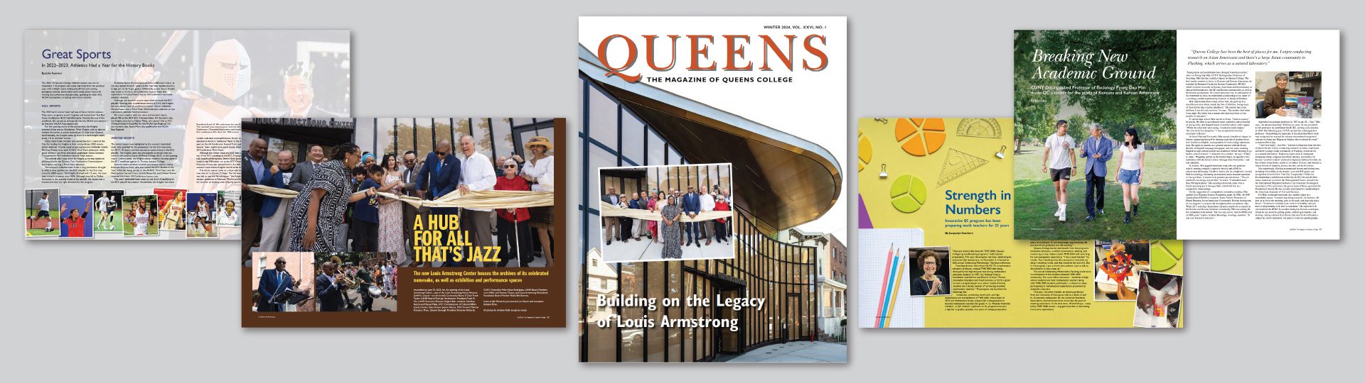 montage of Queens Magazine stories